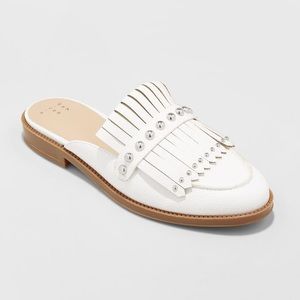 A-new-day white mules!